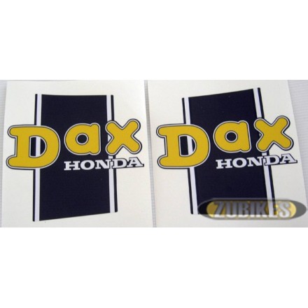 Sticker "Dax" poutre noir/Jaune (D+G)