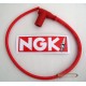 Antiparasite Silicone + câble Rouge NGK