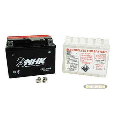 Batterie 12V4Ah électrolyte YB4L-B Dax/MK/T Rex