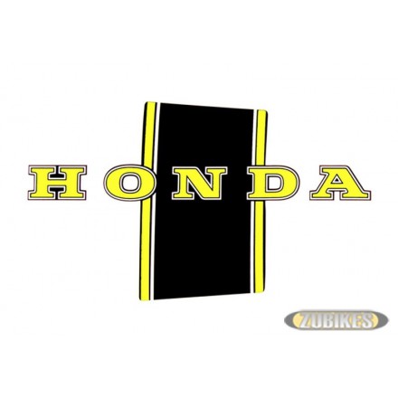 Sticker Dax "HONDA" noir/Jaune (D+G)